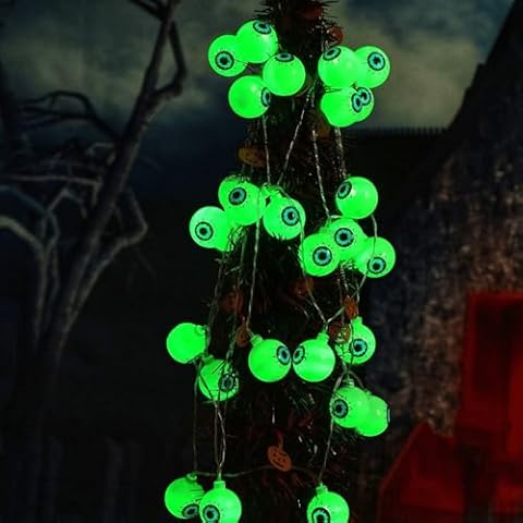 OHHXGK 20 LED Eyeball Halloween Lights Cover