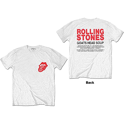 The Rolling Stones T Shirt Goat Head Soup Tracklist Officiel Homme Blanc Size XXL - Les Beatles, Paul McCartney, John Lennon, RIngo Starr, George Harrison The Rolling Stones T Shirt Goat Head Soup Tracklist Officiel Homme Blanc Size XXL – Image 4