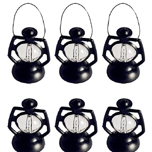 Fituenly Lámpara De Linterna De Aceite En Miniatura 6 Uds. Lámparas De Queroseno Retro Adorno Mini Farola Antigua para Decoración De Jardín De Casa De Muñecas Cover