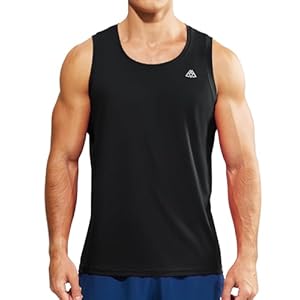 Haimont Men’s Sleeveless Workout Tank Tops Athletic Running Quick Dry Muscle Shirts Moisture Wicking Lightweight