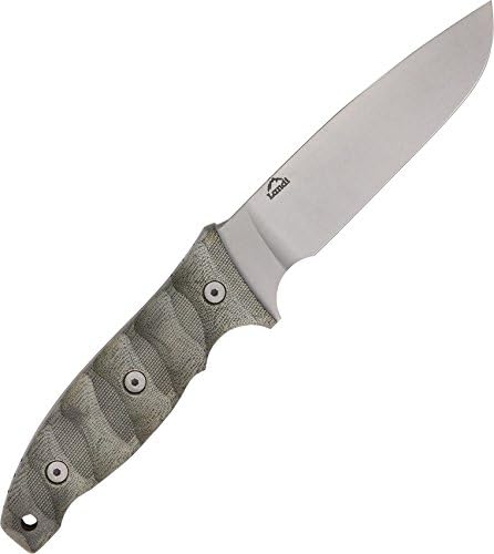 Landi Knives LKS Snakebull Green Sculpted G10 Fixed Blade Knife