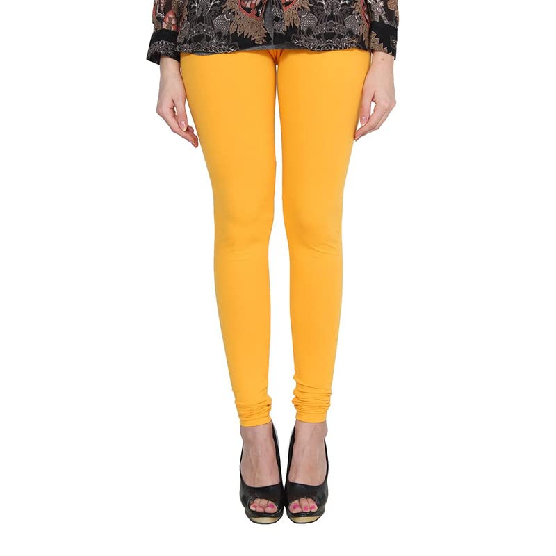 classikon Women Wear Solid Full-Length Churidar Leggings for Regular,Casual and Formal Wear Dark Yellow-picture-54