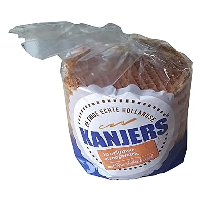 Kanjers Stroopwafels | رقائق الكراميل من هولندا | Kanjers | Original Stroopwafels 10 pieces الوزن الإجمالي 14.11 أونصة
