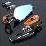 Für NC750x NC 750x NC750 X 1 Paar Motorrad-Rückspiegel Universal-Scooter-Lenkerspiegel Am Lenkerende