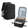 coowoz Mochila feminina masculina de viagem aprovada por companhias aéreas para laptop mochila esportiva, B - preto - grande - l, Large-L