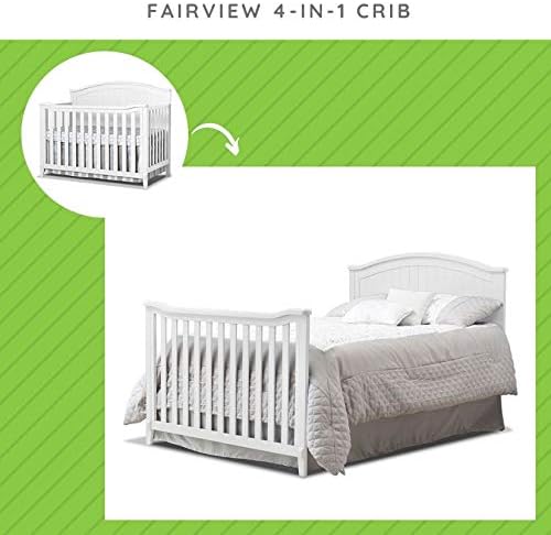 White Solid Wood Full Size Bed Conversion Kit
