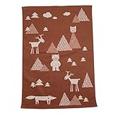 David Fussenegger Babydecke Velvet 'Wald' 65 x 90 cm Toffee - Braun