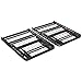 Amazon Basics Bed Frame with Storage, Foldable Metal Platform, Sturdy Steel, No Box Spring Needed, 18 Inches High, Tool-Free Setup, Queen Size, Black