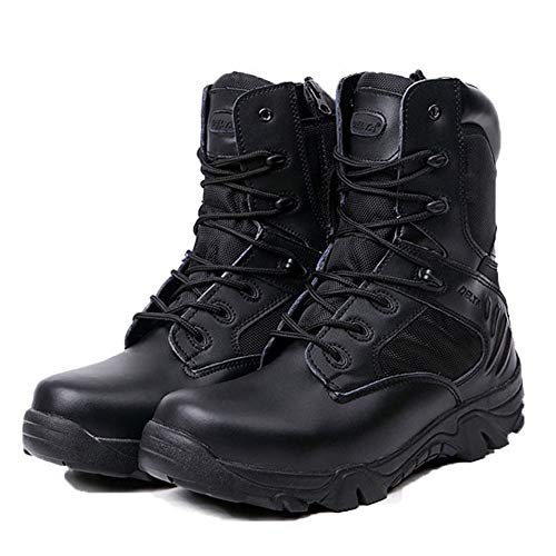 LiliChan Delta Side Bottes tactiques imperméables pour homme - Noir - Noir , 43 EU