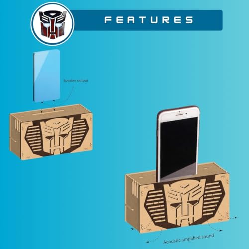Image of Transformer Acoustic Speaker DIY Kit | Build, Learn & Play | STEM Toy for Kids Age 6+ | Sound Learning Kit with Transformers Design | Fun Educational Game