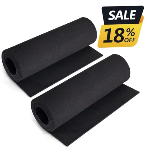 Image of 2-Pack Black Eva Foam Cosplay Sheets roll, Premium eva Craft Foam 4mm Thick, 13.9 inch x 59 inch, High Density 86kg /m3 for Cosplay Costume, Crafts, DIY Projects by MEARCOOH