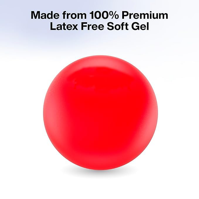 Image of PHYSIOTREX- Gel Exercise Ball | finger exercise equipment | finger exerciser - Hand Therapy | Physio Gel Ball |finger exerciser physiotherapy | stress relief ball