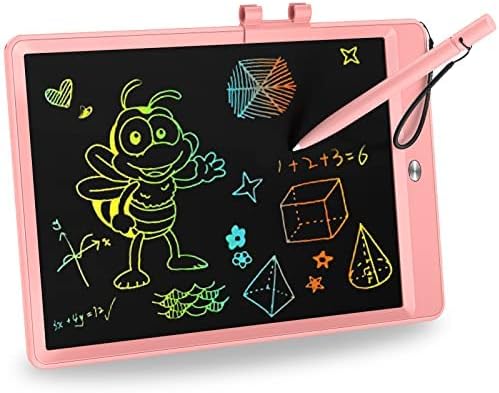 kokodi LCD Writing Tablet, Kids Toys Gift for Girls 3 4 5 6 7 Year Old, 10 inch Drawing Tablet Colorful Screen Drawing Pad Doodle Board Toddler Toys Sensory Toys Girl Toys Gift for Birthday Christmas