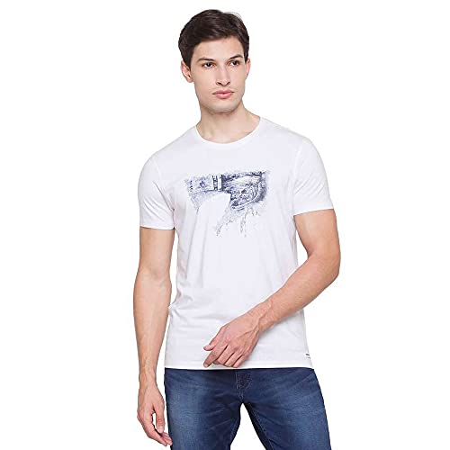 Image of Spykar Men's Solid Slim Fit T-Shirt
