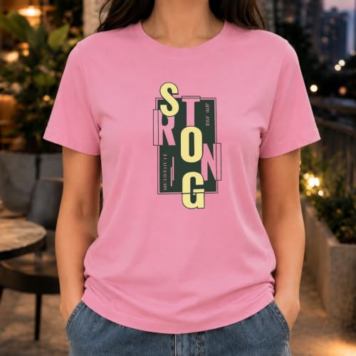 Image of Amazon Brand - INKAST Women Graphic Printed T-Shirt | Round Neck | Regular Fit | (Cotton Blend)