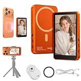 Magnetic Vlog Selfie Monitor Screen for iPhone 17 & Android,...