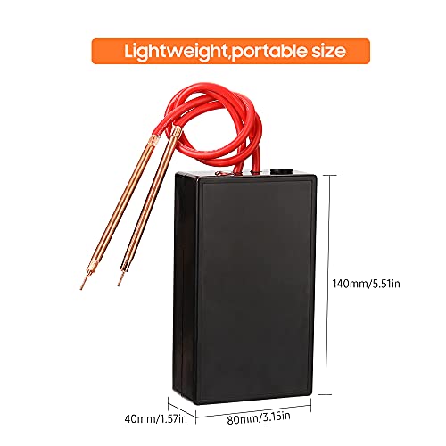MEIZHAUNG Mini máquina de solda por pontos portátil DIY ponto soldador 6 engrenagens ajustáveis 2 mo
