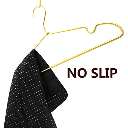 Koobay FASDOF3879 12.6 Inch Matte Gold Metal Kids Baby Hangers, 30Pack, Non Slip, Suit For Coated Wire Children Clothes Hangers Closet Storage thumb #6