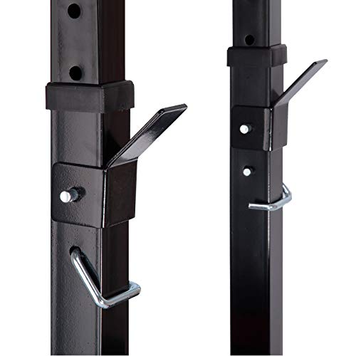 Adjustable Weight Bench with Rack Foldable Workout Exercise Fitness Bench and Squat Rack for Home Gym Full Body Multi-Function Workout