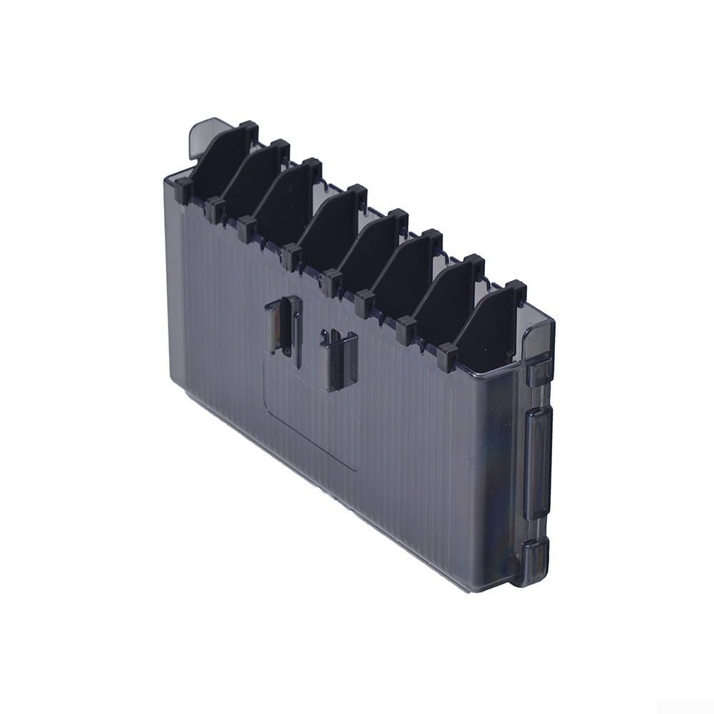 Boîte à Leurres Meiho – Rangement Vertical Avec Trous D’évacuation, Bloc Amovible, Pour Appâts Durs Et Paillettes (noir, Taille S, 20x11x3 Cm)