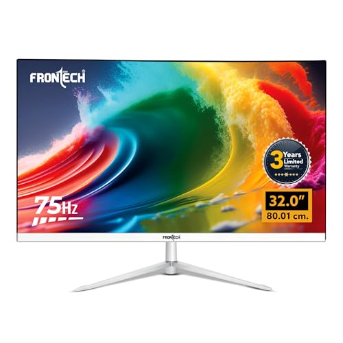 FRONTECH 32 Inch Ultima Series LED Monitor | Refresh Rate 75Hz,IPS Panel | Full...