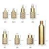 Quicko Heat Set Insert Tool M2 M3 M4 M5 M6 M8 Hot Melt Brass Knurled Nut Embedded Insertion Tip Adapter Kit 3D Printed Parts Install for TS100 / TS101 / Pinecil Series 936 900M Soldering Iron