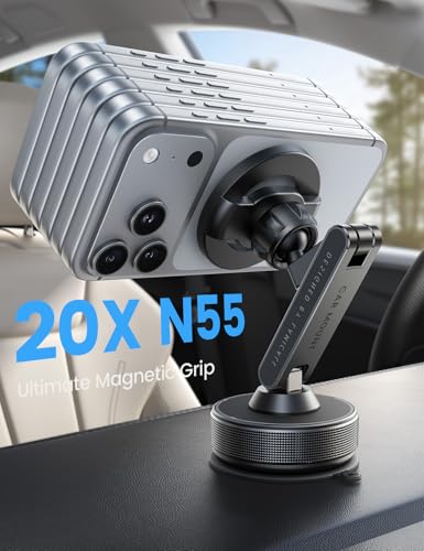 Lamicall MagSafe Adjustable Suction Mount Car Phone Holder - image 5