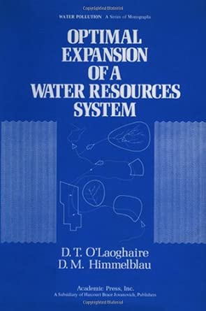 Optimal Expansion of a water Resources system book cover