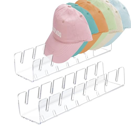 2x Baseball Cap Aufbewahrung - Transparente Kappenständer Gegen Verformung