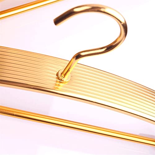 Perchas, Paquete de 10 Perchas de Aleación de Aluminio Resistentes con Gancho Giratorio para Ropa, Abrigos, Vestidos, Camisas, Chaquetas,Deslizantes Y Que No Dejan Marcas. Ideales para Colgar