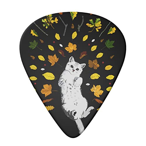 ASDTEHCY Lot de 6 médiators en celluloïd en forme de feuille de chat, mince, moyen et lourd pour guitares acoustiques… - Les Beatles, Paul McCartney, John Lennon, RIngo Starr, George Harrison ASDTEHCY Lot de 6 médiators en celluloïd en forme de feuille de chat, mince, moyen et lourd pour guitares acoustiques… – Image 4