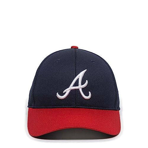 Outdoor Cap MLB Adjustable Performance Cap - Atlanta Braves Adult Adjustable Hat Blue