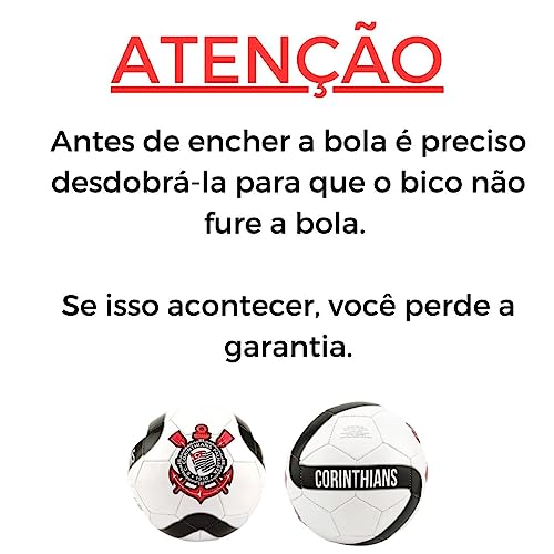 Bola De Futebol Oficial Licenciada Corinthians (SCCP) First (Branco)