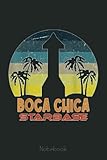 Boca Chica Beach - Vintage Starship - Boca Chica Starbase Notebook: Drawing Journal and Summer Notebook for Children Summer Journal For Kids With Writing Prompts, Interactive Diary Scrapbook