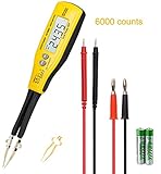 Digital SMD Messgerät AP-990C Smart Smd Tester Handdioden-Widerstandsmessgerät Smart Pinzette Digital-Multimeter Widerstand Kapazität 2 Pin mit Diodenprüfung+Auto Aus+Durchgangssummer+Batterietest
