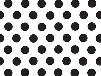 Black and White Polka Dot Tissue Paper - 20 Inch x 30 Inch - 24 XL Sheets Premium Paper Made in USA
