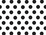 Black and White Polka Dot Tissue Paper - 20 Inch x 30 Inch - 24 XL Sheets