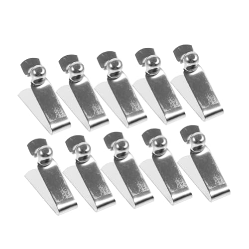 Lurrose Lot de 20 Clips à Ressort Forme V 6 Mm, Fixation Télescopique pour Tubes Creux et Pleins, Ressort Compression, Accessoire Réparation Parapluie, Pôle et Bricolage, Usage Camping