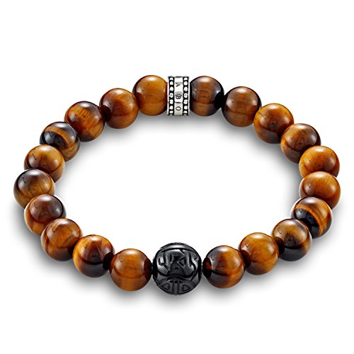 Preisvergleich Produktbild Thomas Sabo Unisex Armband Tigerauge 925 Sterling Silber A1408-806-2