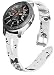 Produktbild NeatCase Uhrenarmband kompatibel mit Amazfit Pace/Stratos/GTR 47mm, Lederarmband Ersatz-Watch Armband mit Edelstahl Metall Schließe für Herren Damen (22mm, Mehrfarbig 32)