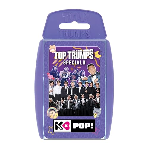 Top Trumps Jeu de cartes K-Pop, jouez avec BTS, Seventeen, NJZ, PSY et Jessi, le jeu éducatif est un excellent cadeau pour les enfants de 6 ans et plus