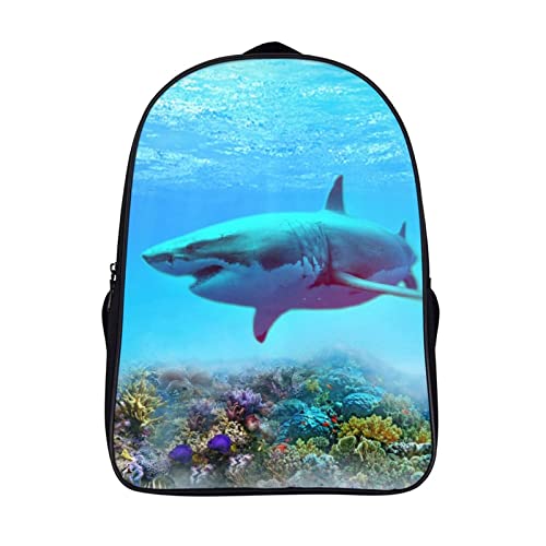 Sac à dos de travail et voyage requin 3D pour le quotidien des petits et grands