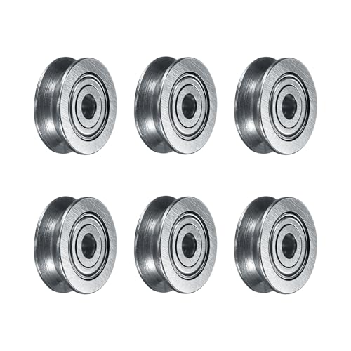 Poulies miniatures à roulement à billes PATIKIL 3x12x4mm mini galet rail mouvement linéaire