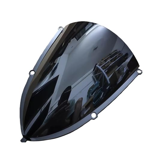 Pare-brise moto anti-turbulences avec déflecteurs d'air et visière noire RS 457