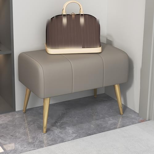 Banc de rangement d'intérieur en métal avec assise rembourrée chic - 2