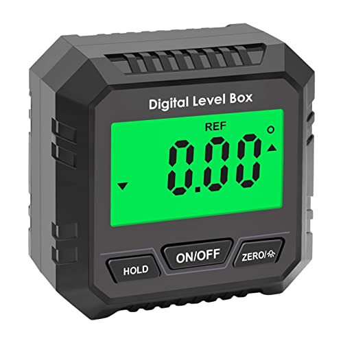 Rianpesn Rilevatore di Angolo e Livello Digitale | Goniometro e Livello Elettronico per Appendere Quadri, Falegnami, Misure