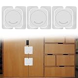 Fácil instalación: Esta instalación de seguridad para niños no requiere perforación ni herramientas, simplemente retire la película protectora y péguela en el lugar designado. Gire la cerradura 180 ° en el sentido contrario a las agujas del reloj para abrir la cerradura y en el sentido de las agujas del reloj para cerrarla.