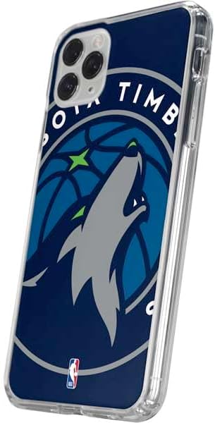 Skinit Clear Phone Case Compatible with iPhone 11 Pro - Officially Licensed NBA Minnesota Timberwolves Large Logo Design