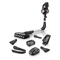 Bosch Unlimited 7 ProPower Cordless Vacuum Cleaner, 2 x 3.0 Ah Exchangeable Batteries, Quick Charger, Flex Tube, Lightweight Handheld, LED Lights, Black, BCS712FCAU