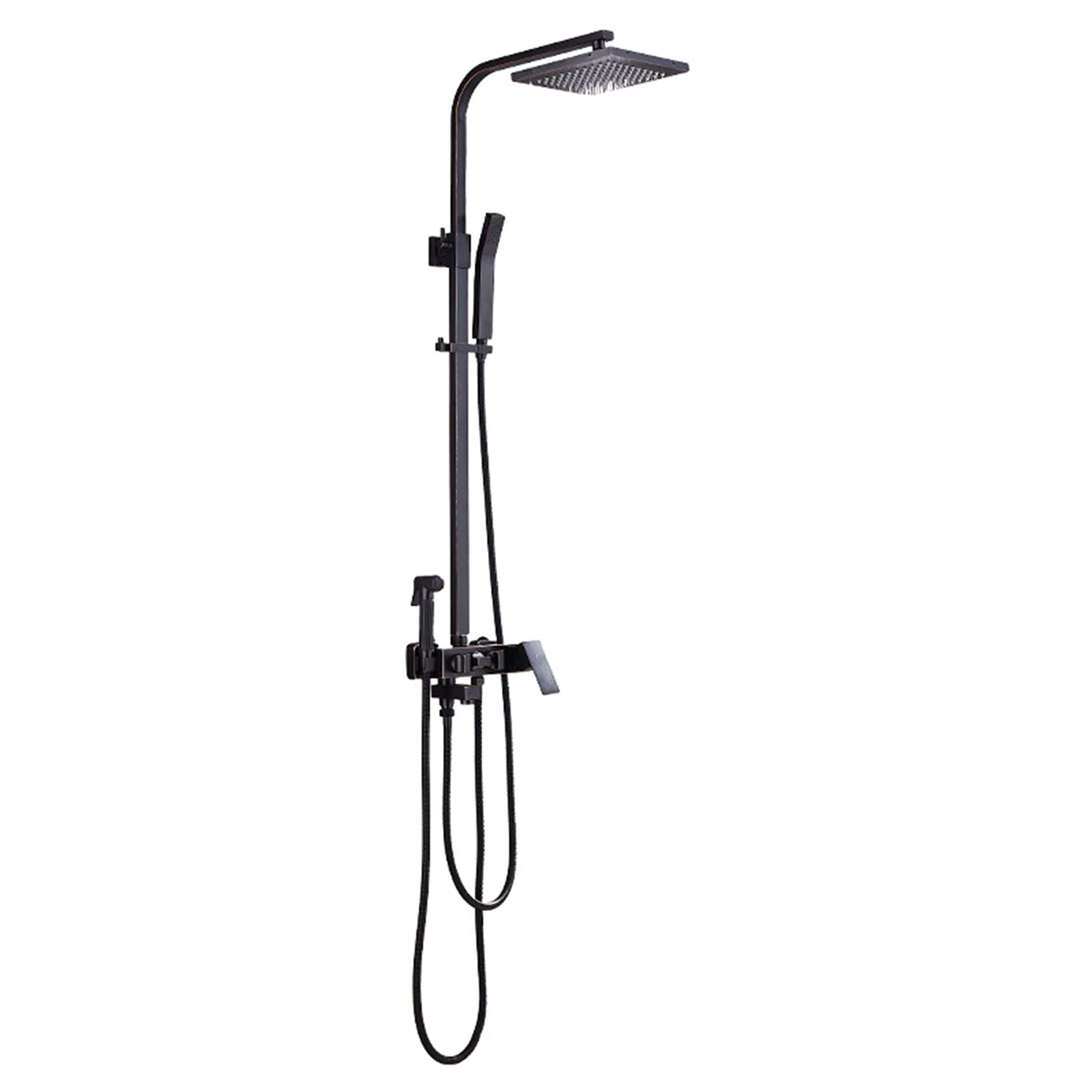 Système de douche pour salle de bain familiale avec mitigeur de baignoire intégré